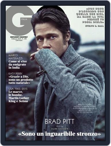 Gq Italia February 1st, 2015 Digital Back Issue Cover