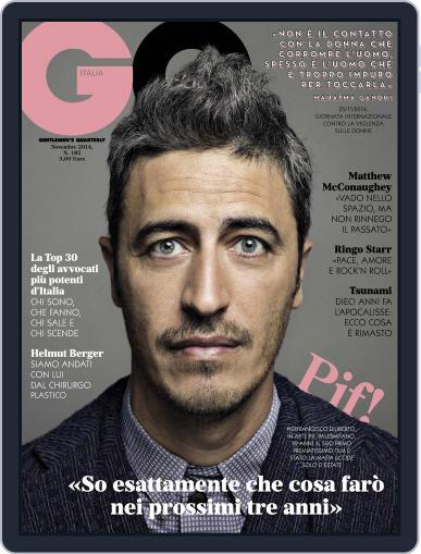 Gq Italia November 6th, 2014 Digital Back Issue Cover