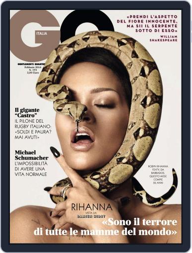 Gq Italia February 10th, 2014 Digital Back Issue Cover