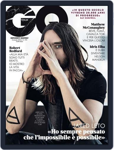 Gq Italia January 14th, 2014 Digital Back Issue Cover