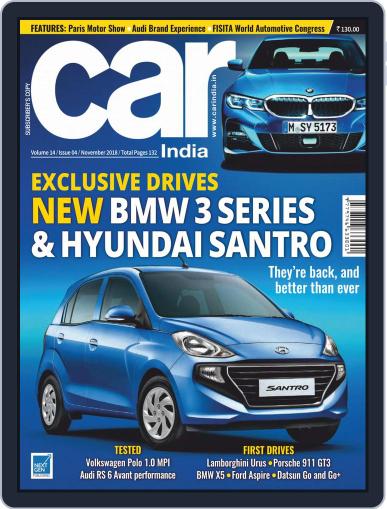 Car India November 1st, 2018 Digital Back Issue Cover
