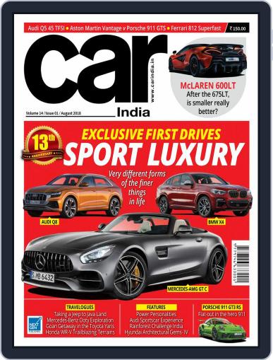 Car India August 1st, 2018 Digital Back Issue Cover