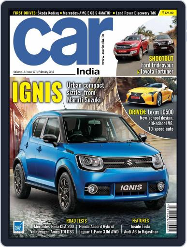 Car India February 1st, 2017 Digital Back Issue Cover