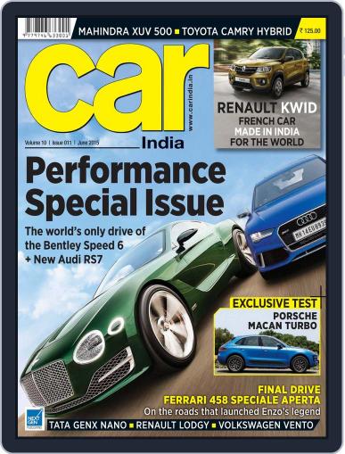 Car India (Digital) June 1st, 2015 Issue Cover