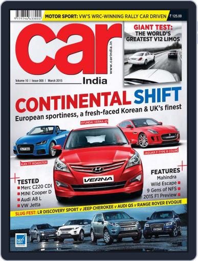 Car India March 2nd, 2015 Digital Back Issue Cover