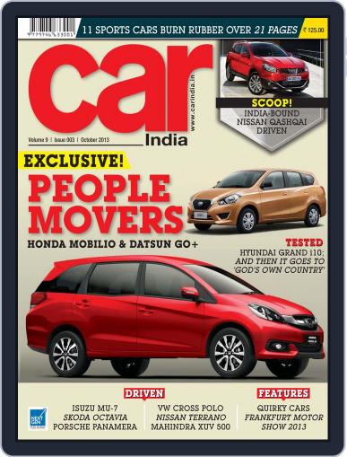 Car India October 3rd, 2013 Digital Back Issue Cover