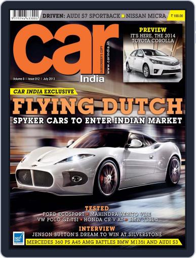 Car India June 27th, 2013 Digital Back Issue Cover