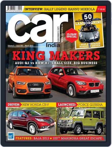Car India February 26th, 2013 Digital Back Issue Cover