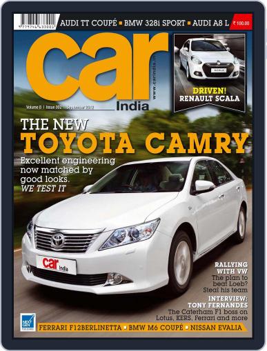 Car India September 3rd, 2012 Digital Back Issue Cover
