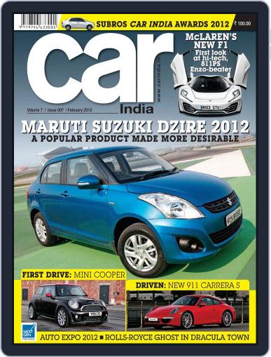 Car India February 9th, 2012 Digital Back Issue Cover