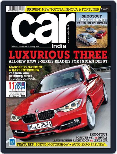 Car India January 10th, 2012 Digital Back Issue Cover