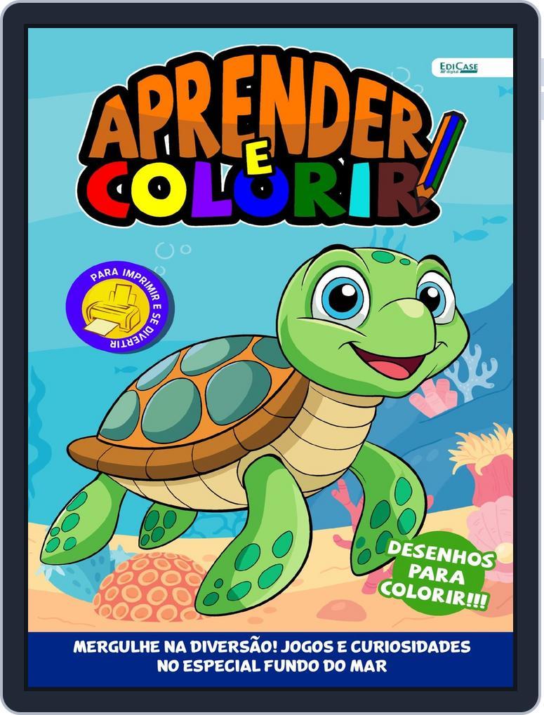 Aprender e Colorir August 1st, 2025 Digital Back Issue Cover