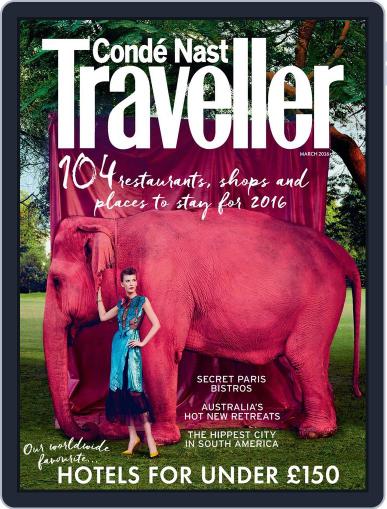 Conde Nast Traveller UK March 1st, 2016 Digital Back Issue Cover