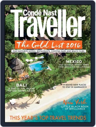 Conde Nast Traveller UK January 7th, 2016 Digital Back Issue Cover