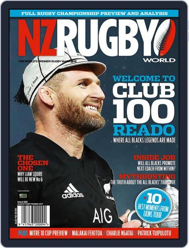 NZ Rugby World August 1st, 2017 Digital Back Issue Cover