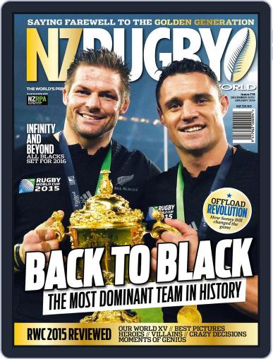 NZ Rugby World November 30th, 2015 Digital Back Issue Cover