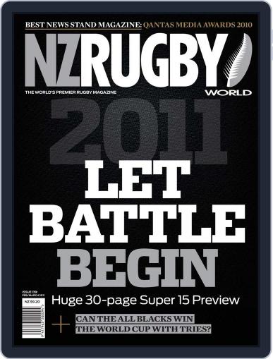 NZ Rugby World January 31st, 2011 Digital Back Issue Cover