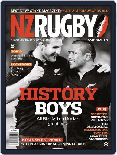 NZ Rugby World October 31st, 2010 Digital Back Issue Cover