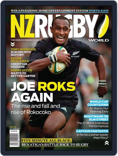 NZ Rugby World August 29th, 2010 Digital Back Issue Cover