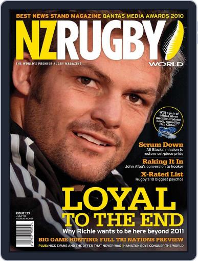 NZ Rugby World July 8th, 2010 Digital Back Issue Cover