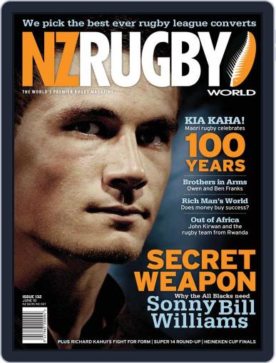 NZ Rugby World June 1st, 2010 Digital Back Issue Cover