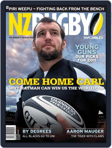 NZ Rugby World August 31st, 2009 Digital Back Issue Cover