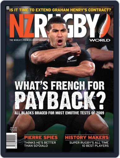 NZ Rugby World June 7th, 2009 Digital Back Issue Cover