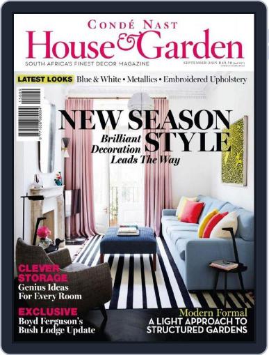 Condé Nast House & Garden August 31st, 2015 Digital Back Issue Cover