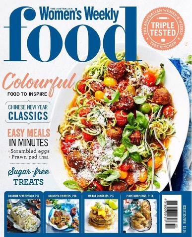 The Australian Women’s Weekly Food January 1st, 2018 Digital Back Issue Cover