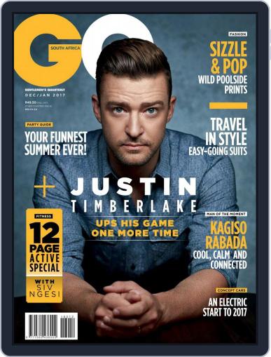 GQ South Africa December 1st, 2016 Digital Back Issue Cover