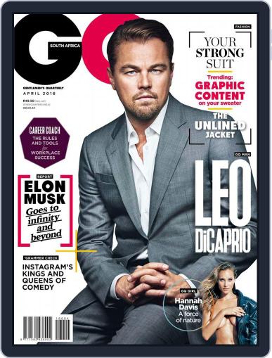 GQ South Africa March 23rd, 2016 Digital Back Issue Cover
