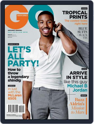 GQ South Africa December 2nd, 2015 Digital Back Issue Cover
