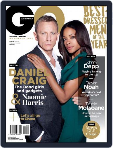 GQ South Africa October 28th, 2015 Digital Back Issue Cover