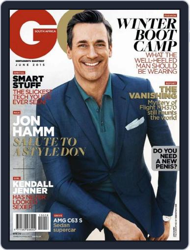 GQ South Africa May 18th, 2015 Digital Back Issue Cover