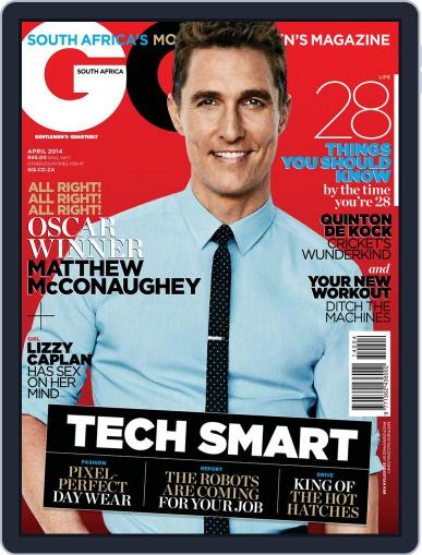 GQ South Africa March 25th, 2014 Digital Back Issue Cover