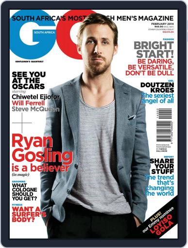 GQ South Africa January 21st, 2014 Digital Back Issue Cover