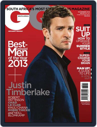 GQ South Africa October 23rd, 2013 Digital Back Issue Cover