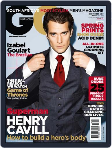 GQ South Africa August 21st, 2013 Digital Back Issue Cover