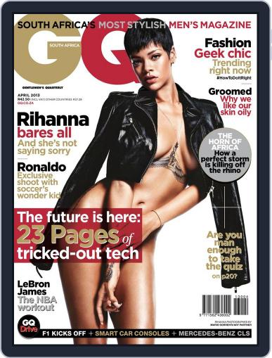 GQ South Africa March 26th, 2013 Digital Back Issue Cover