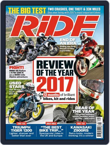RiDE United Kingdom February 1st, 2018 Digital Back Issue Cover