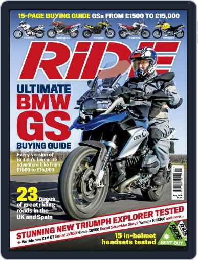 RiDE United Kingdom March 16th, 2016 Digital Back Issue Cover