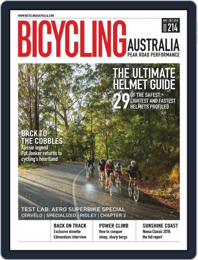 Bicycling Australia November 1st, 2018 Digital Back Issue Cover