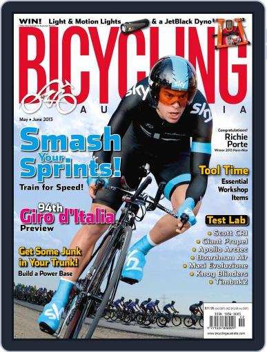 Bicycling Australia April 25th, 2013 Digital Back Issue Cover