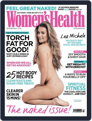 Women's Health UK August 3rd, 2016 Digital Back Issue Cover