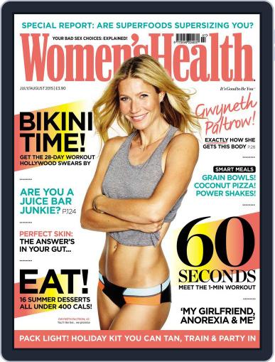 Women's Health UK July 1st, 2015 Digital Back Issue Cover