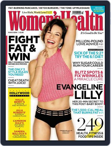 Women's Health UK January 28th, 2014 Digital Back Issue Cover