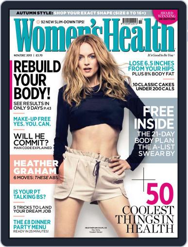 Women's Health UK October 2nd, 2013 Digital Back Issue Cover
