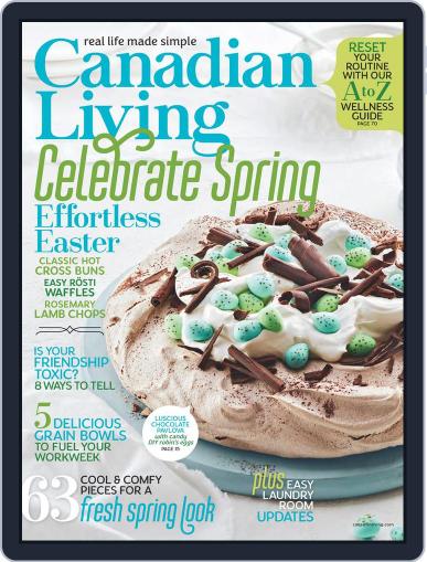 Canadian Living April 1st, 2018 Digital Back Issue Cover