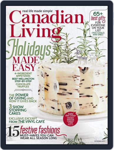 Canadian Living December 1st, 2017 Digital Back Issue Cover