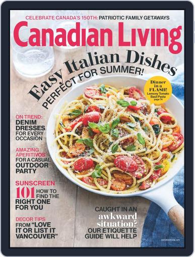 Canadian Living August 1st, 2017 Digital Back Issue Cover